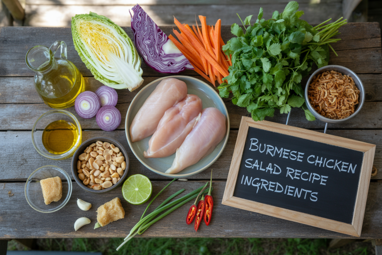 Burmese Chicken Salad Recipe - Ingredients