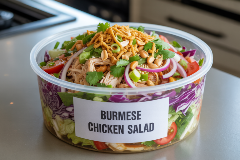 Burmese Chicken Salad Recipe - Storage