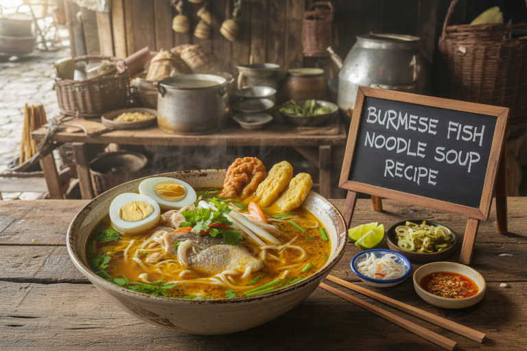 Burmese Fish Noodle Soup Recipe