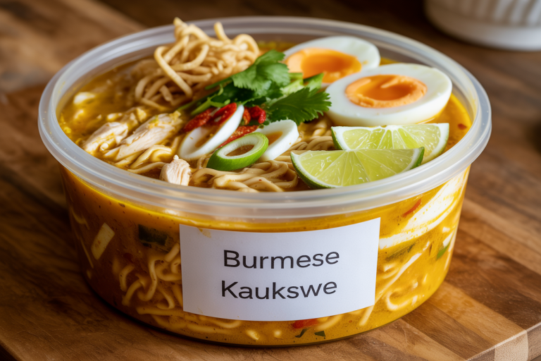Burmese Kaukswe Recipe - Storage