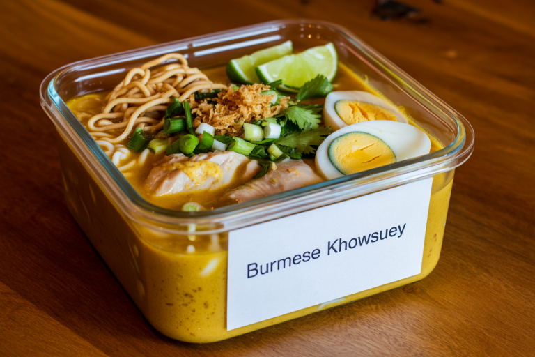 Burmese Khowsuey Recipe - Storage