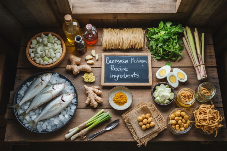 Burmese Mohinga Recipe - Ingredients