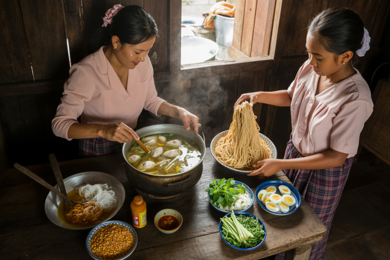 Burmese Mohinga Recipe - Prep