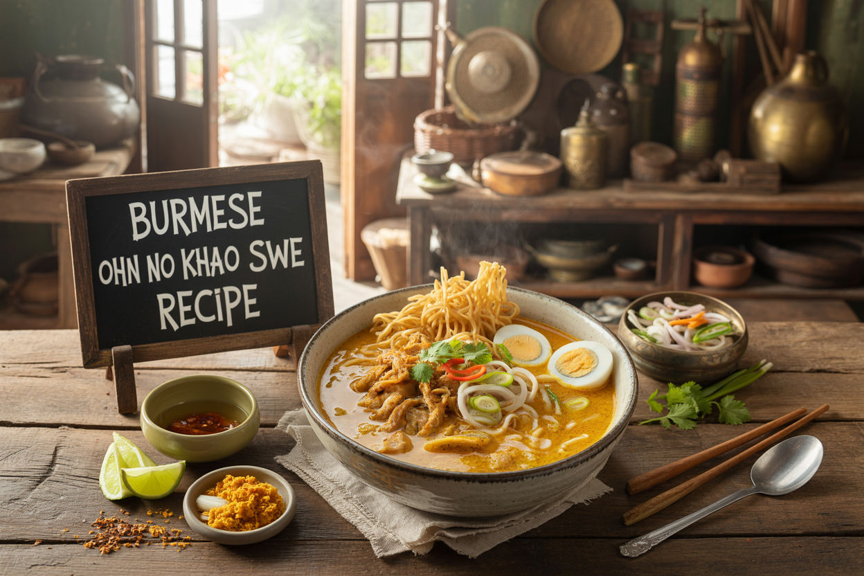 Burmese Ohn No Khao Swe Recipe