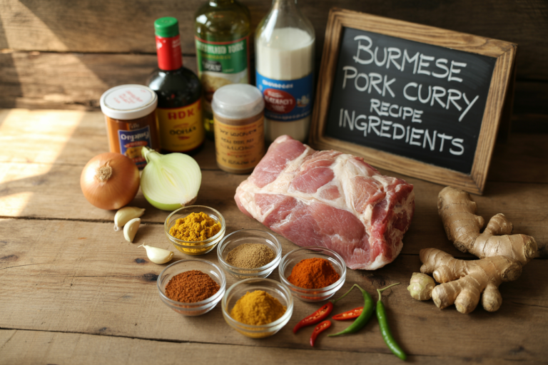 Burmese Pork Curry Recipe - Ingredients