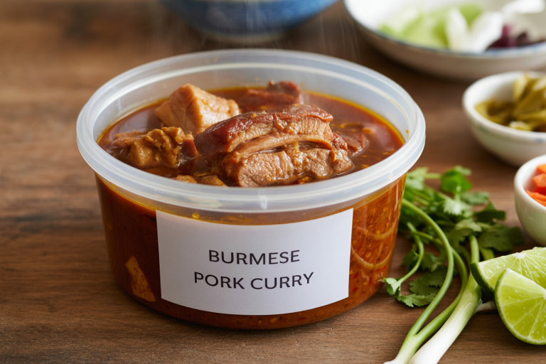 Burmese Pork Curry Recipe - Storage