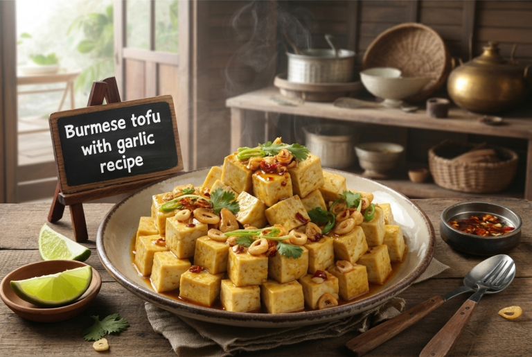 Burmese Tofu with Garlic Recipe