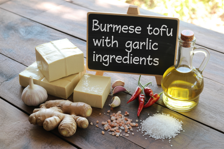 Burmese Tofu with Garlic Recipe - Ingredients