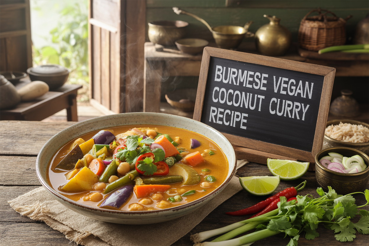 Burmese Vegan Coconut Curry Recipe