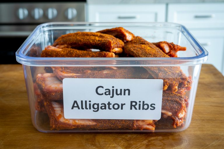 Cajun Alligator Ribs Recipe - Storage