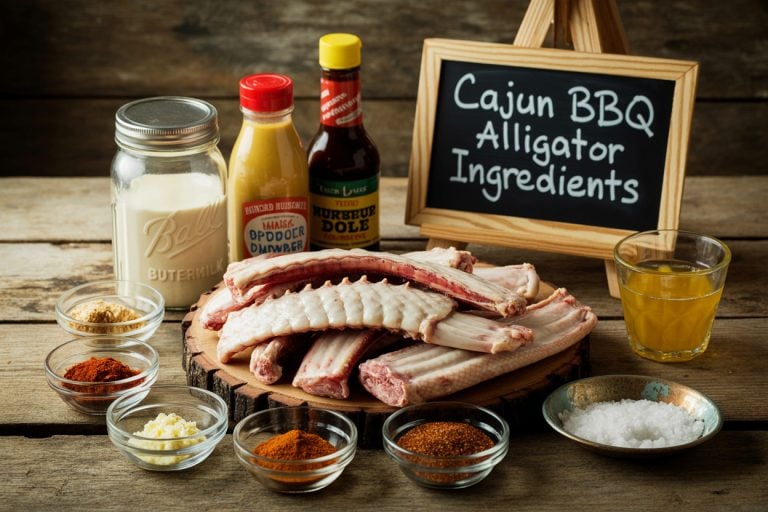 Cajun BBQ Alligator Recipe - Ingredients