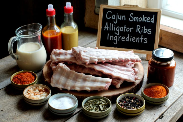 Cajun Smoked Alligator Ribs Recipe - Ingredients