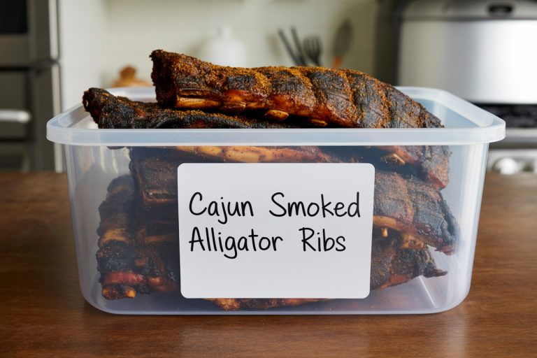 Cajun Smoked Alligator Ribs Recipe - Storage