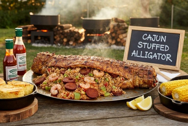 Cajun Stuffed Alligator Recipe