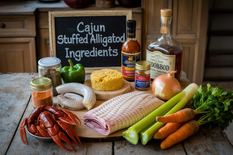 Cajun Stuffed Alligator Recipe - Ingredients