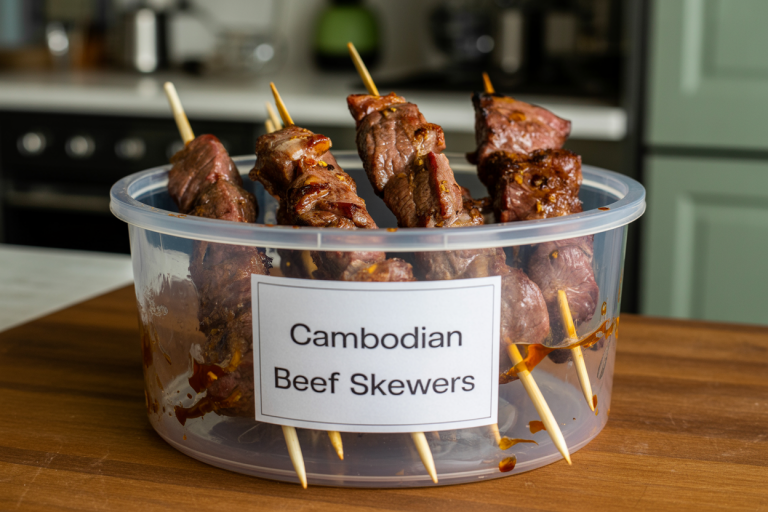 Cambodian Beef Skewers Recipe - Storage