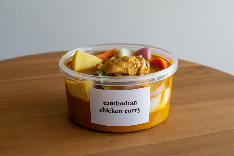 Cambodian Chicken Curry Recipe - Storage