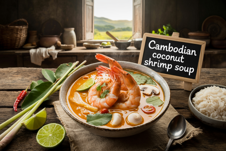 Cambodian Coconut Shrimp Soup Recipe