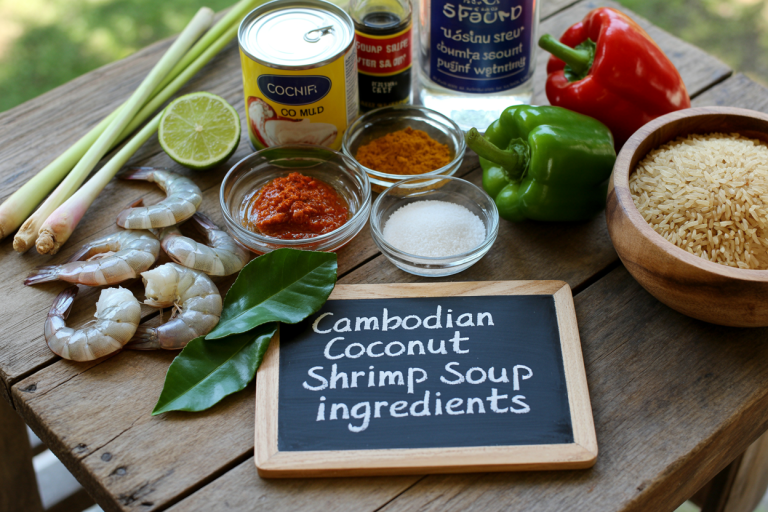 Cambodian Coconut Shrimp Soup Recipe - Ingredients