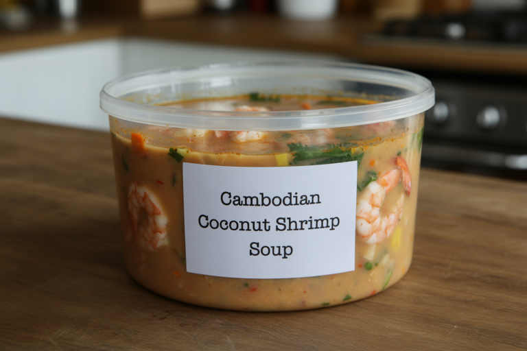 Cambodian Coconut Shrimp Soup Recipe - Storage