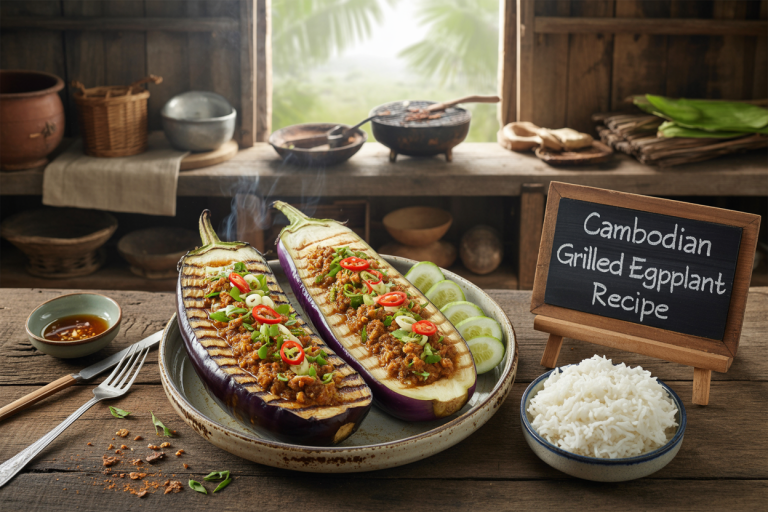 Cambodian Grilled Eggplant Recipe