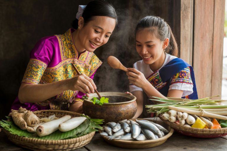 Cambodian Khmer Small Fish Stew Recipe - Prep