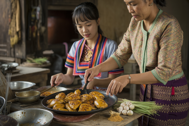Cambodian Lemongrass Chicken Recipe - Prep