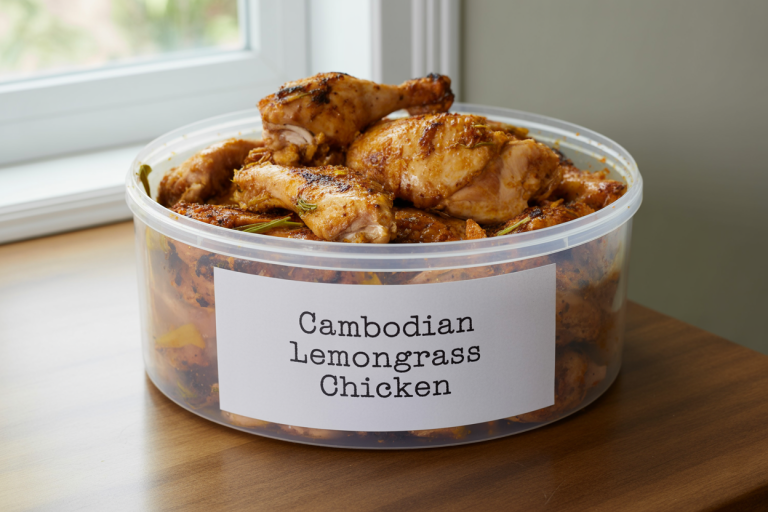 Cambodian Lemongrass Chicken Recipe - Storage