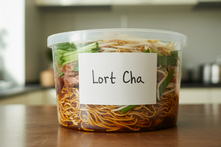 Cambodian Lort Cha Recipe - Storage