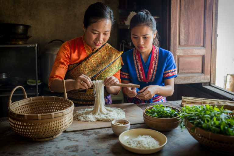 Cambodian Num Bahn Chok Recipe - Cooking