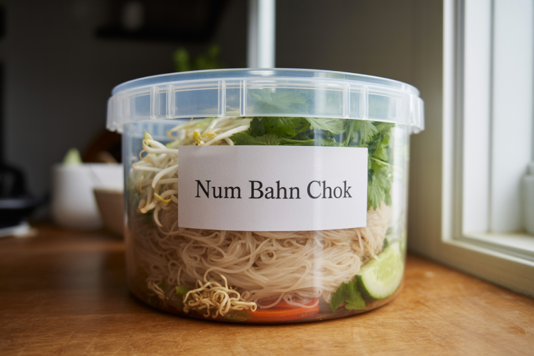 Cambodian Num Bahn Chok Recipe - Storate