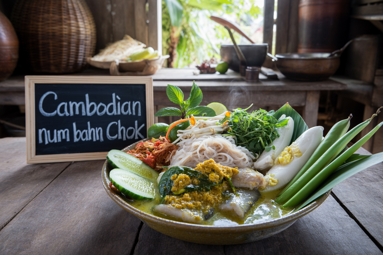 Cambodian Num Bahn Chok Recipe