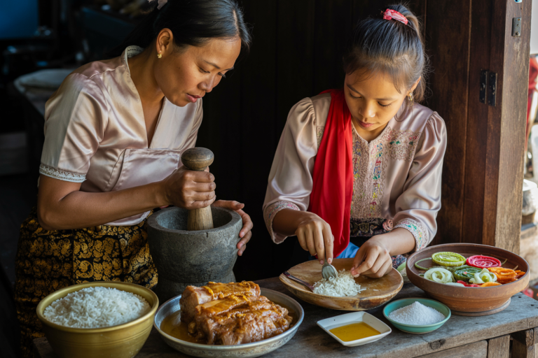 Cambodian Pork and Rice Recipe - Prep
