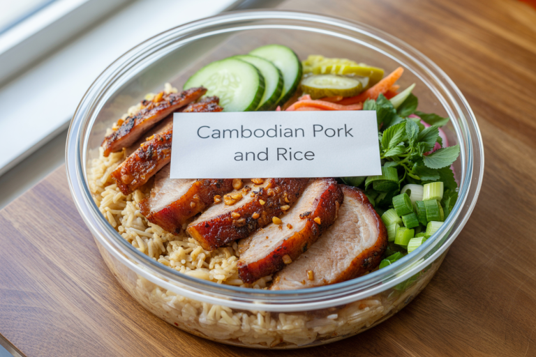 Cambodian Pork and Rice Recipe - Storage