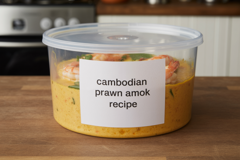Cambodian Prawn Amok Recipe - Storage