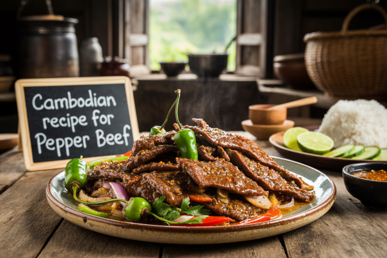 Cambodian Recipe for Pepper Beef