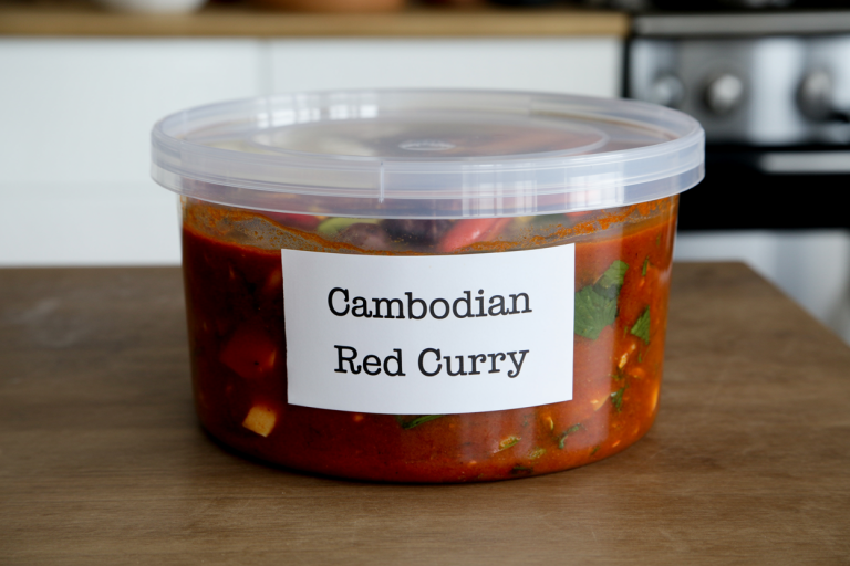 Cambodian Red Curry Recipe - Storage