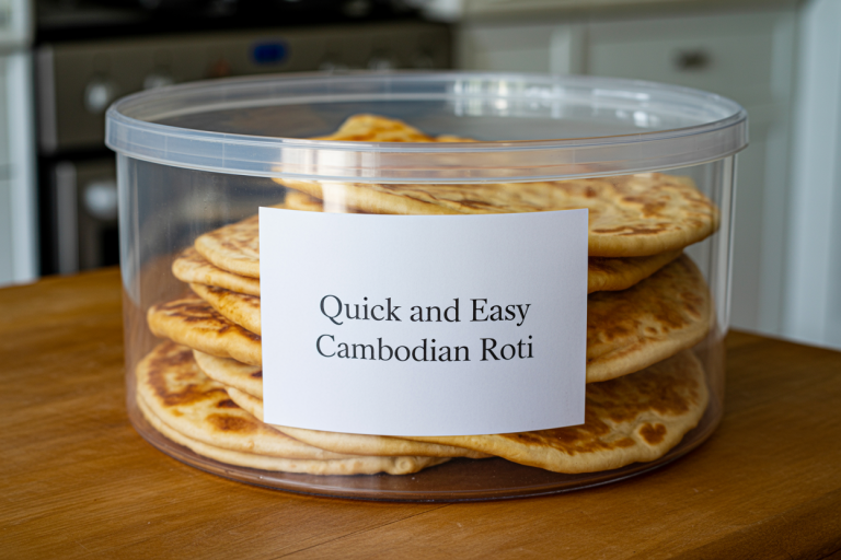 Cambodian Roti Recipe - Storage