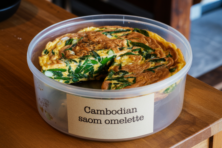 Cambodian Saom Omelette Recipe - Storage