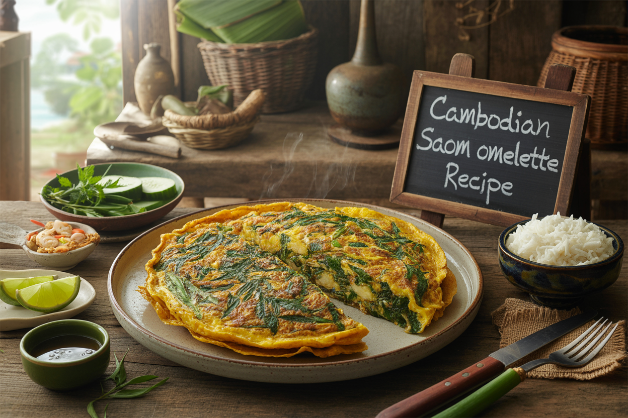Cambodian Saom Omelette Recipe