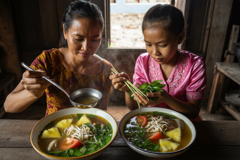 Cambodian Sour Soup Recipe - Prep