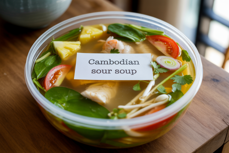 Cambodian Sour Soup Recipe - Storage