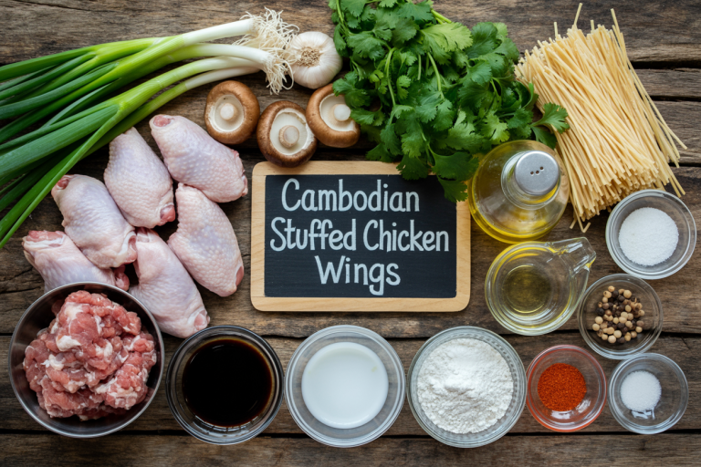 Cambodian Stuffed Chicken Wings Recipe - Ingredients