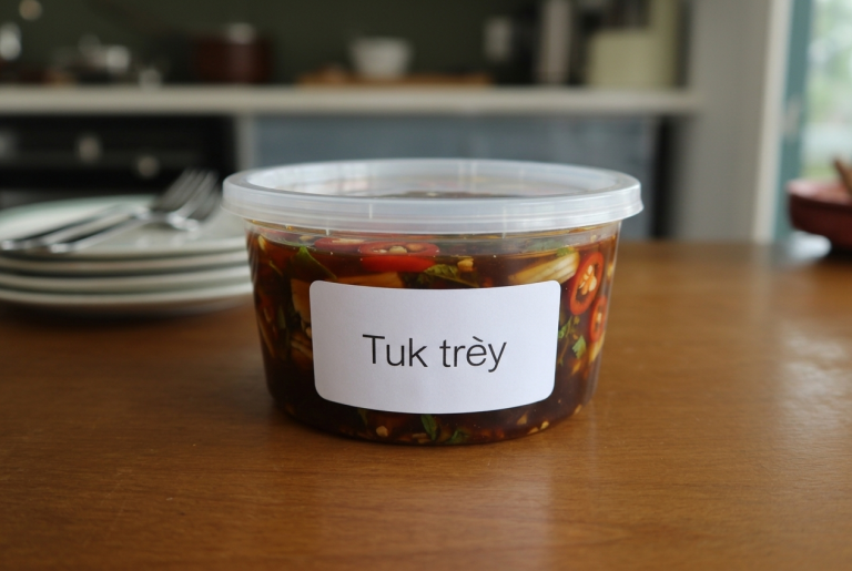 Cambodian Tuk Trey Recipe - Storage