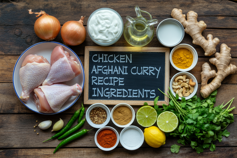 Chicken Afghani Curry Recipe - Ingredients