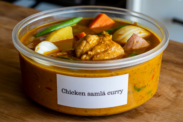 Chicken Samlá Curry Recipe - Storage