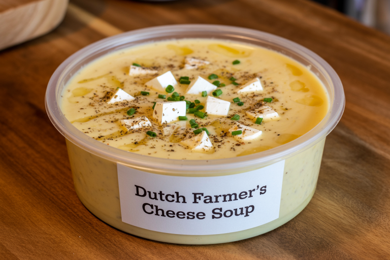 Dutch Farmers Cheese Soup Recipe - Storage