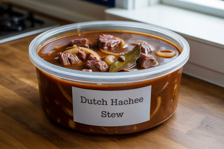 Dutch Hachee Stew Recipe - Storage