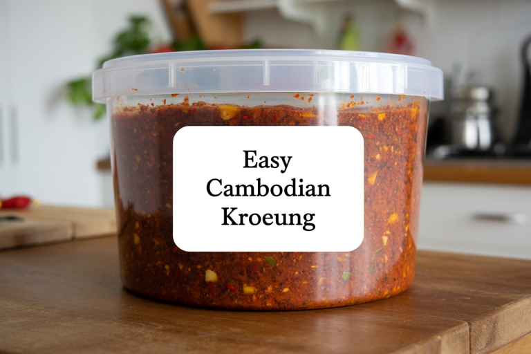 Easy Cambodian Kroeung Recipe - Storage