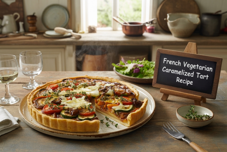 French Vegetarian Caramelized Tart Recipe